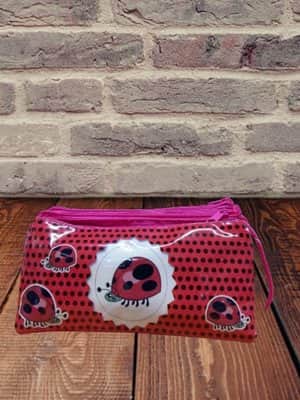 קלמר שלוש תאים חיפושית ורוד