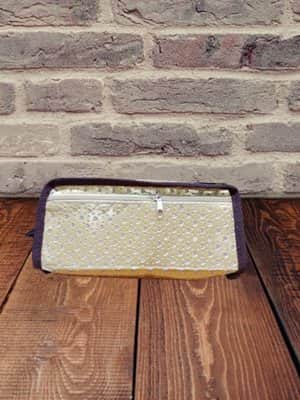 קלמר שתי תאים מנצנץ לבבות זהב