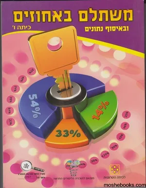 משתלם באחוזים ובאיסוף נתונים-כיתה ו-יד שניה (כתוב כ16 עמודים)