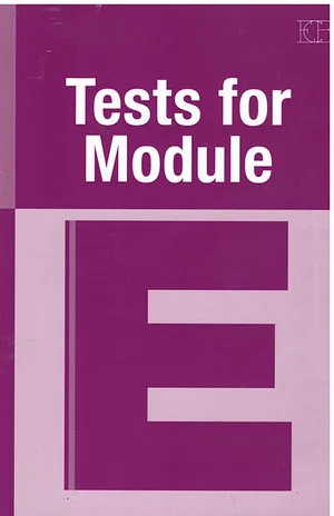 טסט פור מודול TESTS FOR MODULE E (סגול)-כחדש